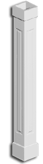 Non-Tapered Raised Panel Column Wrap