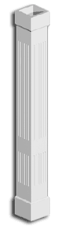 Non-Tapered Double Fluted Column Wrap