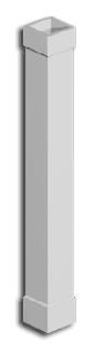 Non-Tapered Economy Plain Column Wrap