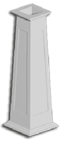 Tapered Recessed Panel Column Wrap
