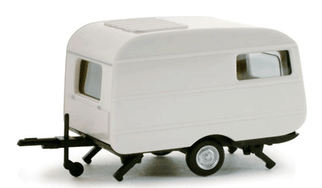 53099 HO Scale Herpa Models Qek Camping Trailer-White