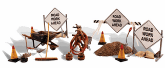 A2762 Woodland Scenics Co O Scenic Accents(R) Figures Road Crew Detail