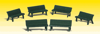 A2181 N Scale Woodland Scenics Co  Scenic Accents(R) Details Park Benches
