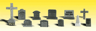A2164 Woodland Scenics Co N Scale Scenic Accents(R) Details Tombstones