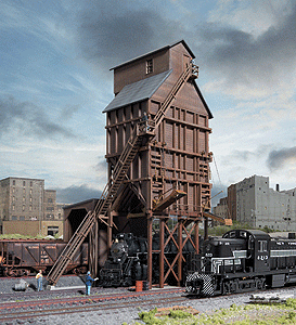 933-3823 N Scale Walthers Wood Coaling Tower Kit