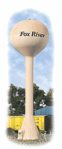 933-3528 Walthers Cornerstone  Series HO Modern Water Tower (Plastic Kit)