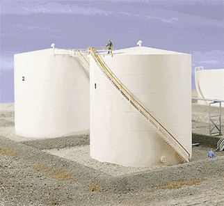 933-3168 Walthers HO Cornerstone Series(R) Tall Oil Storage Tank w/Berm Limited-Rerun