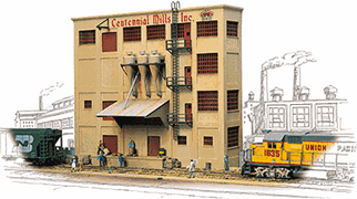 HO Scale Walthers Cornerstone 933-3192 Bud's Trucking Co Background Building 