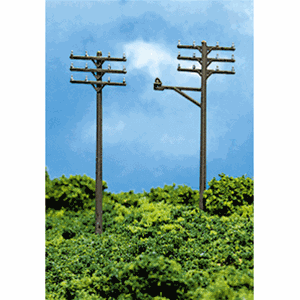 2801 Atlas  N Scale Telephone Poles Set of 12