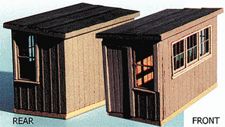 184 Blair Line HO Scale House (Laser-Cut Wood Kit)