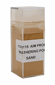 110-3118 AIM Products Colored Weathered Powders Sand