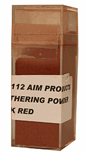 110-3112 AIM Products Colored Weathered Powders Brick Red