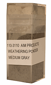 110-3110 AIM Products Colored Weathered Powders Medium Gray