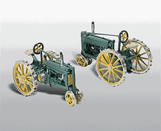 D211 Woodland Scenics Co HO Farm Machinery (Unpainted Metal Kit) Original Unstyled Model A Tractor
