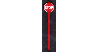 T2070 O Scale Tichy Train Group Red Stop Sign 8pcs.