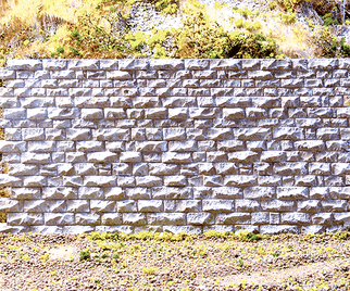 8312 HO/N Scale Chooch Enterprises Cut Stone Interconnecting Wall