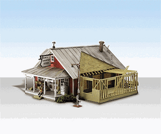 BR5031 Woodland Scenics Co HO Built-&-Ready(R) Landmark(TM) Assembled Structures Country Store Expansion