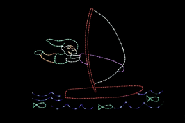 Windsurfing Elf - animated