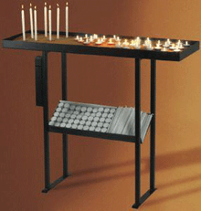 Oblong Sand  Votive Light or Candle  Stand