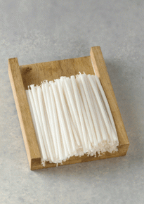 8 x 3/8 Processional,Vigil Candles Tapered White Pack of 200