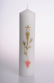 8 x 2 First Communion / Confirmation Candles Pack of 5