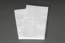 Lavabo Towel Altar Linen White Cross 12" x 20"
