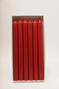 ADVENT CANDLES 15x1 1/8 Over Dipped Red