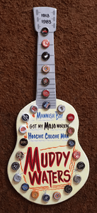 MUDDY WATERS --- GUITAR WALL HANGER - WAS $40-NOW $30