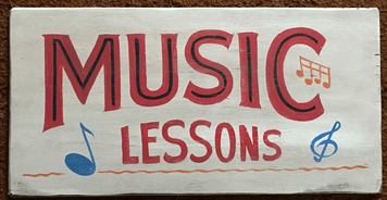 MUSIC LESSONS - Old Time Sign by George Borum