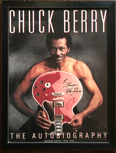CHUCK BERRY AUTOGRAPHED POSTER - Framed
