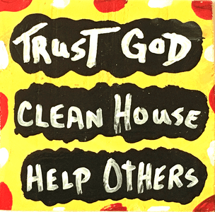 TRUST GOD - Colorful Wall Sign by BEBO