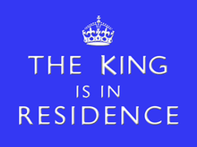GREAT ROYAL SIGN FOR WHEN THE KING IS HOME!
SIGN HAS HOLES FOR EASY MOUNTING  MEASURES 12" W X 9" H