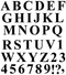 SA003 Big Time Upper Alphabet with Numbers