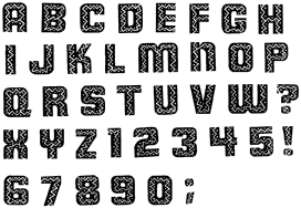 SA010 Fiesta Upper Alphabet with Numbers