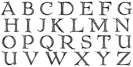 SA0029 Priory Upper Alphabet 