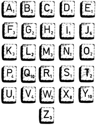 SA031 Realistic Letter Tiles Large, Upper Alphabet