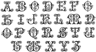 Illuminated Initials Large Alphabet