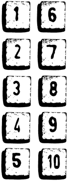 SA055 Realistic Number Tiles Large