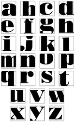 SA090 Boxed Alphabet Lower