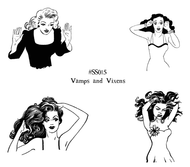 SS015 Vamps and Vixens, Set of 4