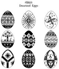 SS031 Decorated Eggs, Set of 9
