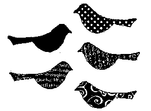 SS039b Little Birds, Set of 5