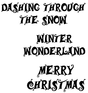 SS046 Winter Wonderland Sayings
Set of 3