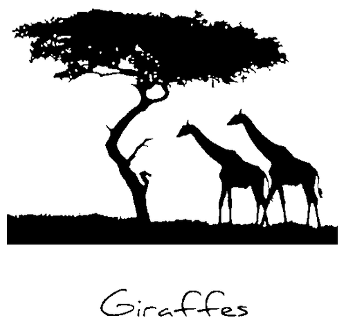 SD690 Giraffes, Set of 2