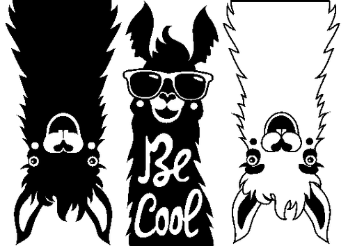 SD818 Be Cool Llamas