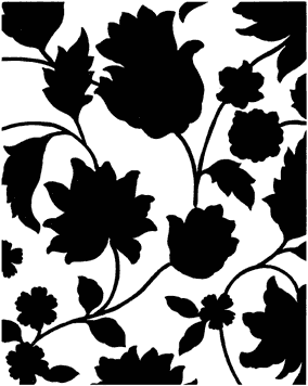 S409 Floral Silhouette