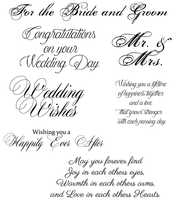  Wedding Wishes Set of 7 - Technique Junkies