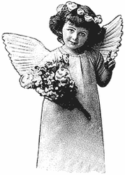 SD265 Angel with Bouquet