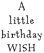 SD398 A Little Birthday Wish
