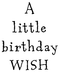 SD398 A Little Birthday Wish